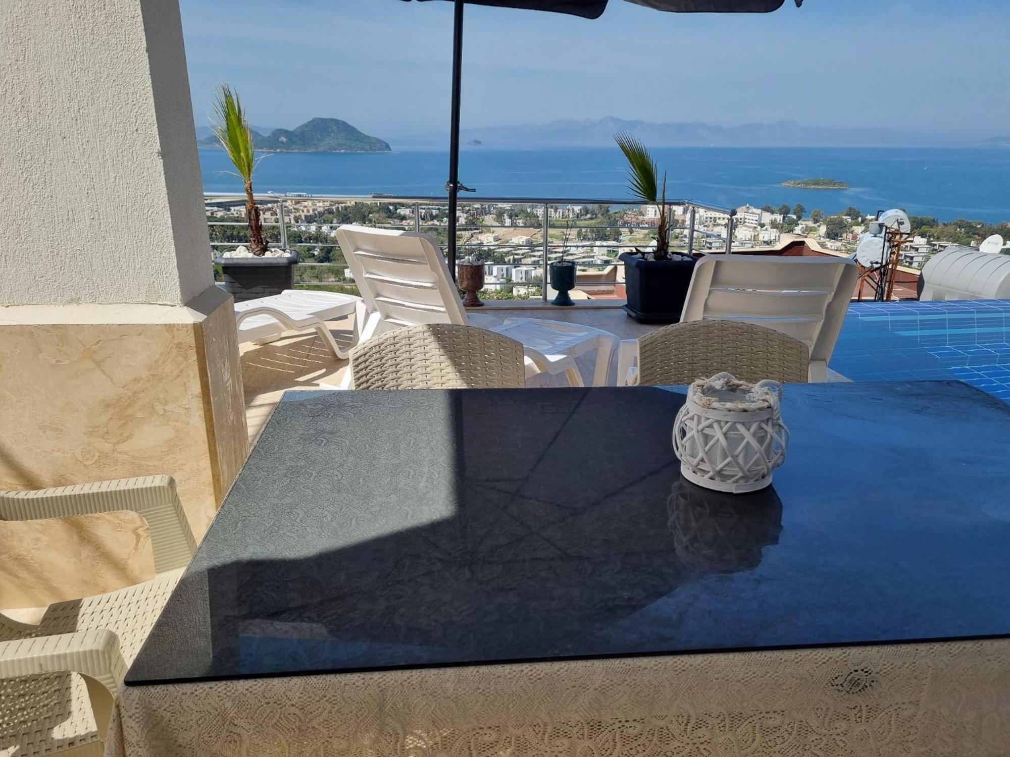 Bodrum Eason Villa & House 350M2 Full Sea View With Private Infinity Pool Eksteriør bilde